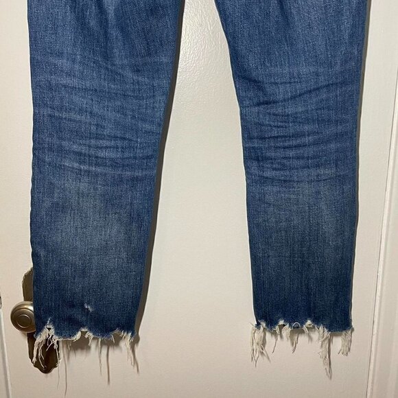 J. Crew Slim Broken in boyfriend jean with chewed hems size 26 - Picture 9 of 11